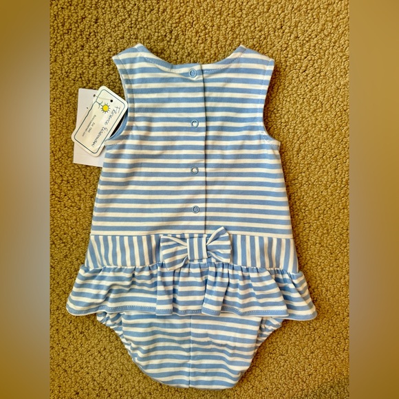 Florence Eiseman Girl’s Tulip Embroidered Knit Romper NWT - Picture 3 of 4